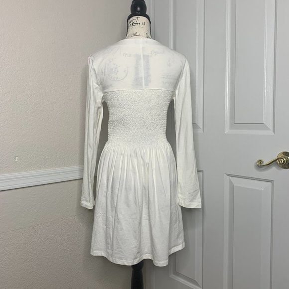 NWT Nasty Gal Plus Size Shirred Waist Mini Dress - Picture 3 of 10